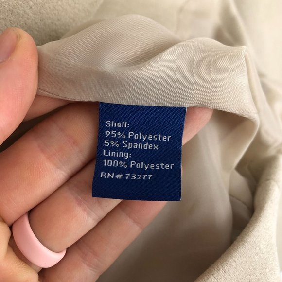 Apt. 9 Women's Size X-Large Beige Faux Suede Long Sleeve Asymmetrical Zip Jacket - Picture 9 of 11